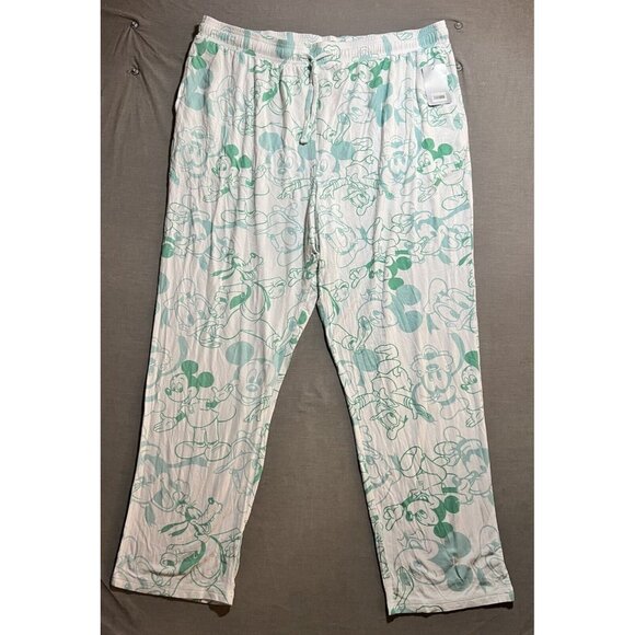 Disney Other - Official Disney Mickey &‎ Friends Pajama Pants 3XL White Comfy Sleepwear Lounge.